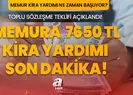 Memura kira yardımı müjdesi!