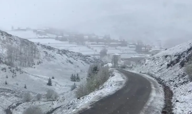 Karadeniz’in yüksekleri karla beyaza büründü