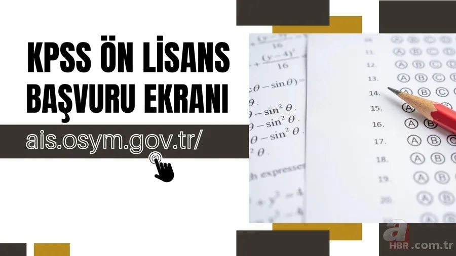KPSS Ön Lisans başvuru ekranı ÖSYM AİS | 2024 KPSS Ön Lisans başvuruları nereden yapılır? İşte sınav tarihi... 1
