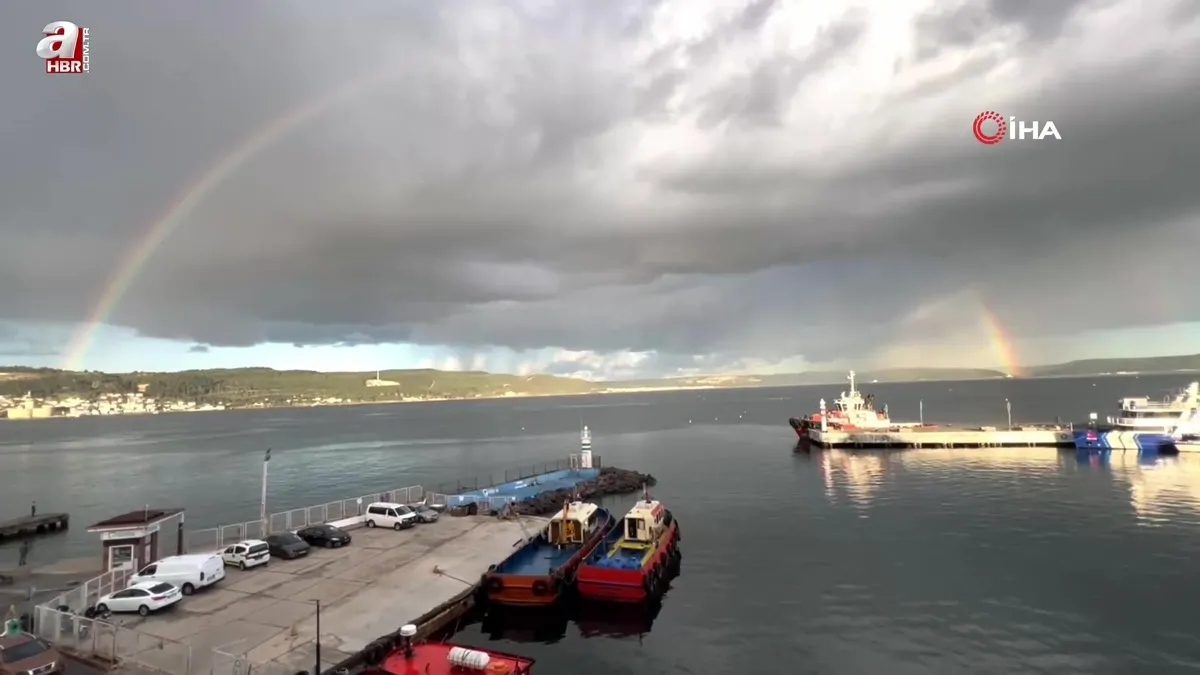 Çifte gökkuşağı büyüledi