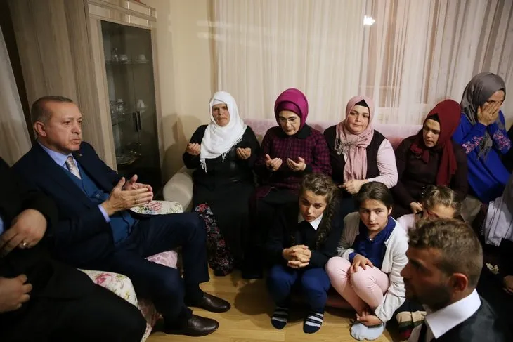 Cumhurbaşkanı Erdoğan, Eren Bülbül’ün ailesini ziyaret etti
