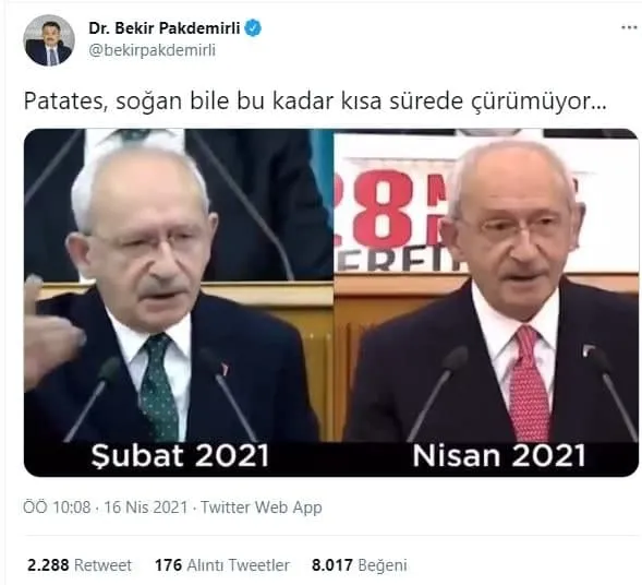 bakan-pakdemirli-chp-lideri-kilicdaroglunun-patates-ve-sogan-videosunu-paylasip-elestirdi-1618572189279.jpg Bakan Pakdemirli CHP lideri Kılıçdaroğlu’nun patates ve soğan videosunu paylaşıp eleştirdi - 2