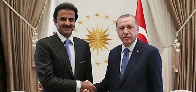 Son dakika: Başkan Erdoğan Katar Emiri ile görüştü