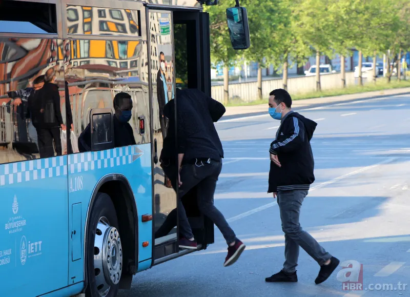 İstanbul'da toplu ulaşımda yeni dönem başladı! Sosyal mesafe kuralı hiçe sayıldı 11