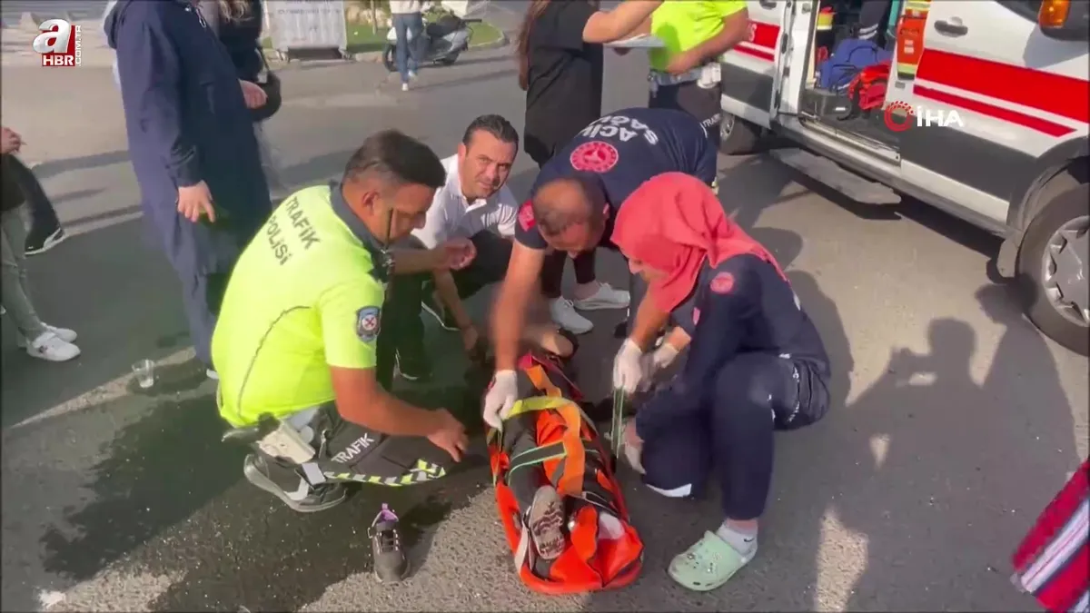 Acı içindeki kazazede yaralı çocuğun Acımayacak di…