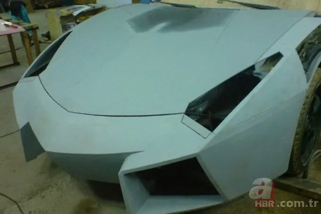 Çinli makinist evinde Lamborghini yaptı! 16
