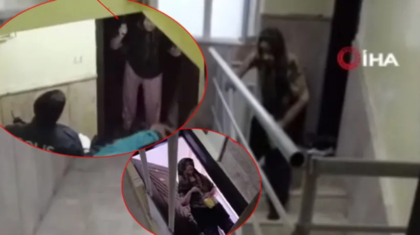 Yaşlı çift dehşet saçtı! Polise satırla saldırı girişimi kamerada | Kimyasal madde ile zehirlemeye çalıştılar