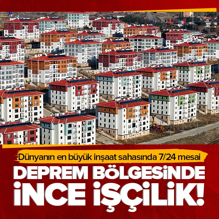 Deprem bölgesinde ince işçilik!