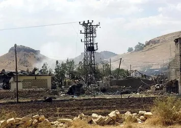 Mardin'de karakola düzenlenen saldırıda belediyenin kamyonu kullanılmış