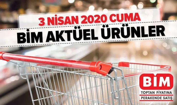 BİM’de 70 ürün indirimli satılıyor! 3 Nisan 2020 Cuma BİM aktüel ürünler kataloğunda bu hafta nele var?