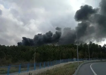 İstanbul'da askeri bölgede korkutan yangın