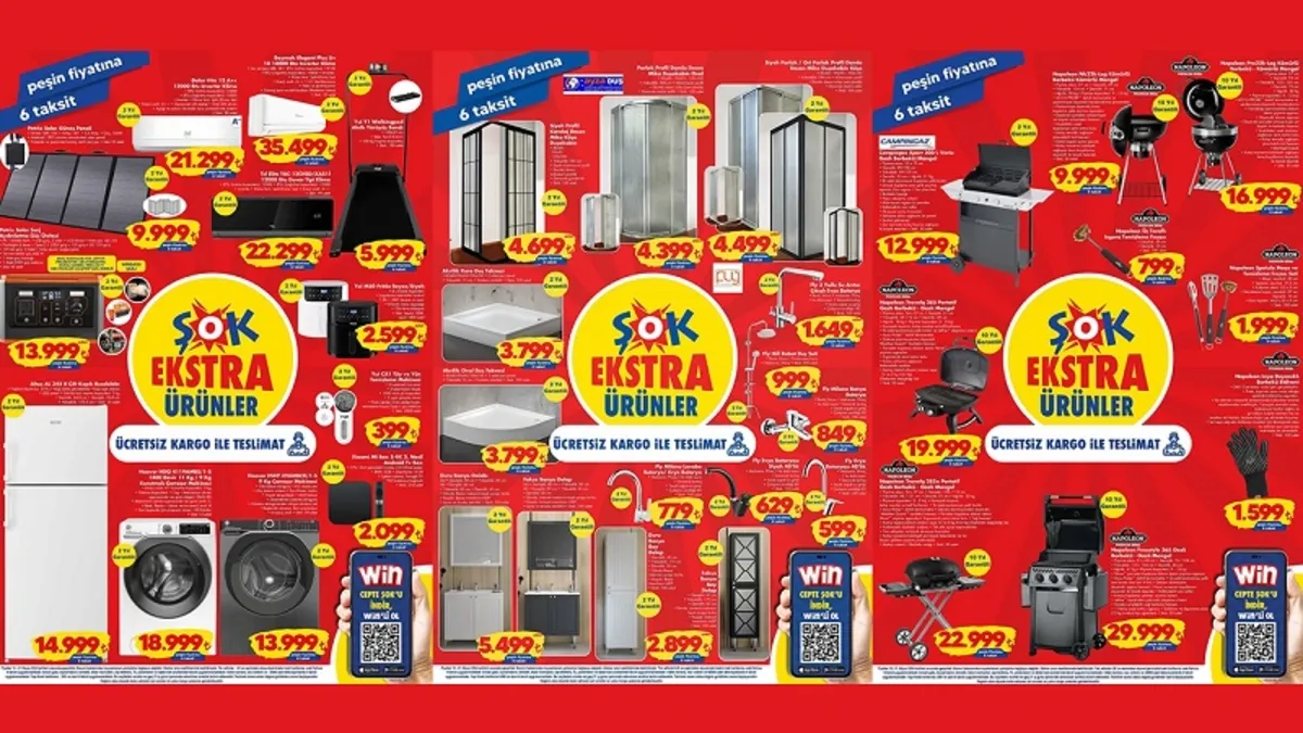 ŞOK 20 Mayıs aktüel ürünler kataloğu yayınlandı! ŞOK’a kamp sandalyesi, taşınabilir kahve makinesi, güneş paneli, Baymak klima uyguna geliyor