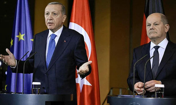 Başkan Erdoğan ile Almanya Başbakanı Scholz ortak basın toplantısında açıklamalarda bulundu