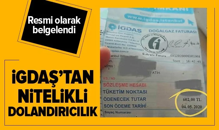 İGDAŞ’tan nitelikli dolandırıcılık! Resmi olarak belgelendi...
