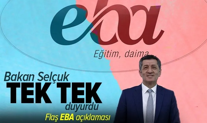 Milli Eğitim Bakanı Ziya Selçuk'tan EBA açıklaması: Kosova'dan da talep var