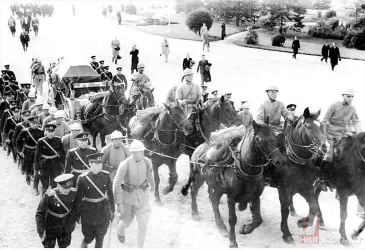İlk kez gün yüzüne çıktı! İşte Atatürk’ün cenaze töreninden çarpıcı kareler...