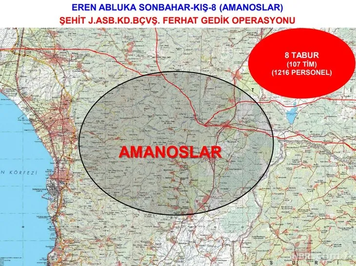 Amanoslar’da PKK’ya Eren Abluka Sonbahar-Kış-8 Operasyonu! Teröristlerin EYP düzeneği ele geçirildi