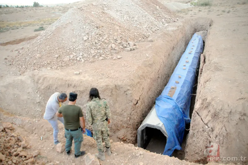 PKK/YPG’li teröristler Tel Abyad’ı köstebek yuvasına çevirmiş 8