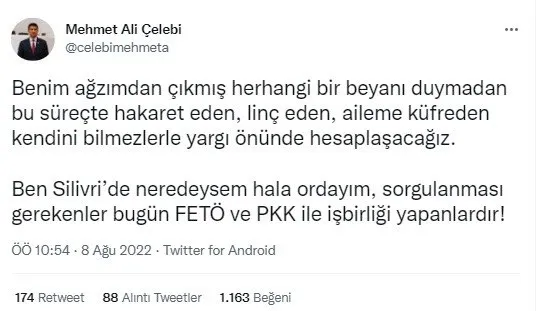 Muhaliflerin hedef tahtasına koyduğu Mehmet Ali Çelebi'den hodri meydan: Hesaplaşacağız - 3