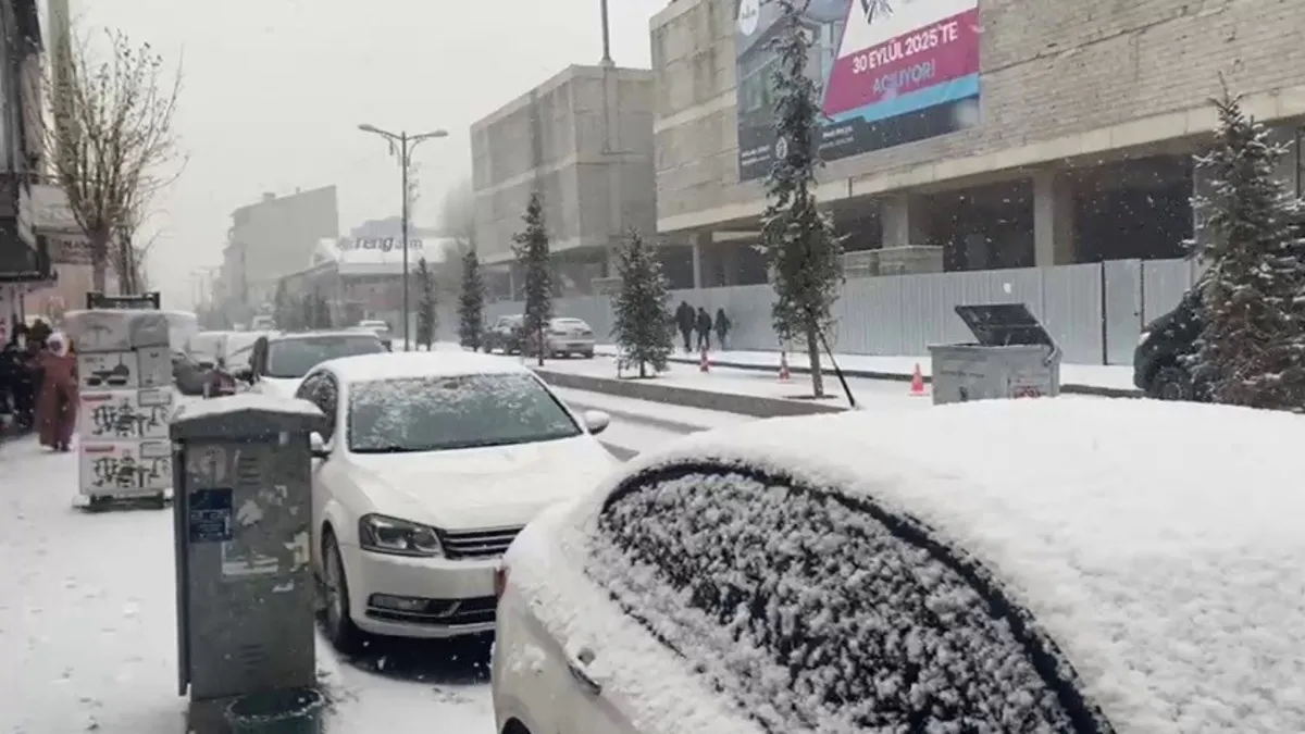 Patnos'ta kar yağışı