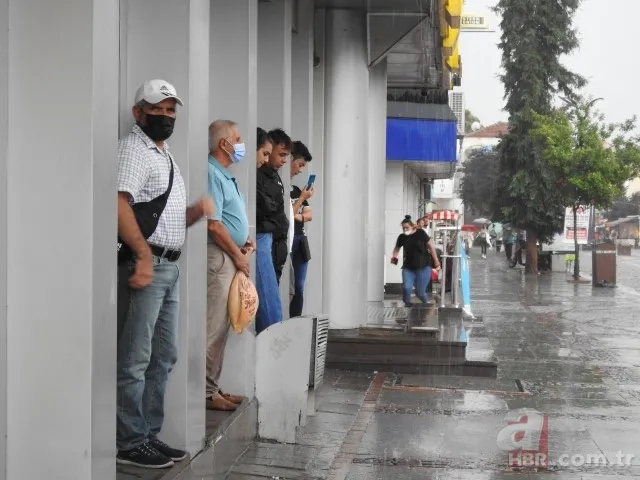 Edirne'de fırtına ve yağış etkili oldu! Vatandaşlar kaçacak yer aradı 4