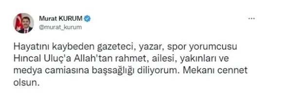 Hıncal Uluç 83 yaşında hayatını kaybetti! Usta yazar için taziye mesajları peş peşe geldi