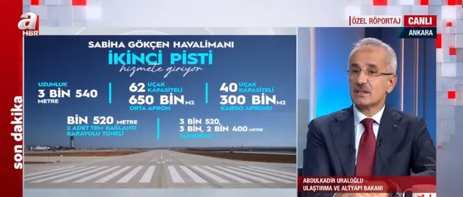 Ulaştırma ve Altyapı Bakanı Abdulkadir Uraloğlu A Haber’de! Gençlere ücretsiz internet ne zaman başlayacak?