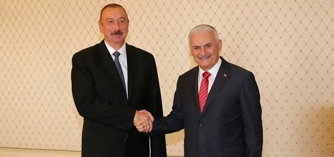 İlham Aliyev, TBMM Başkanı Binali Yıldırım’ı kabul etti
