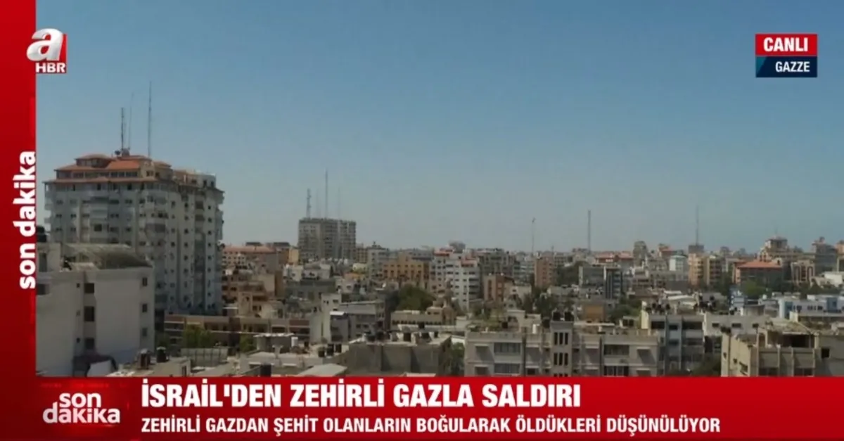 İsrail'den zehirli gaz saldırısı