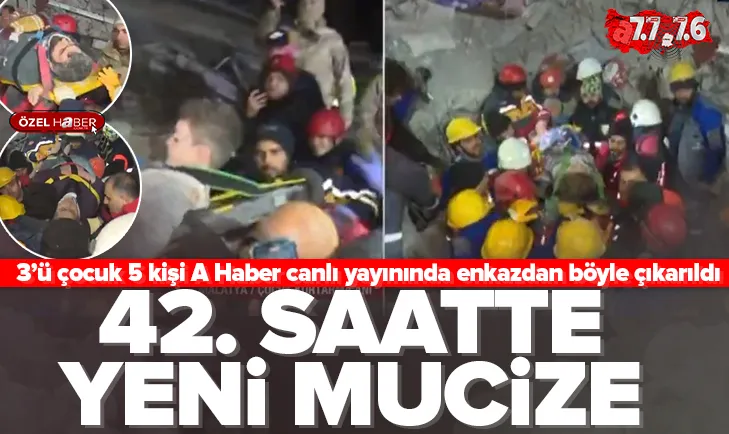 41. saatte enkazdan mucize anı