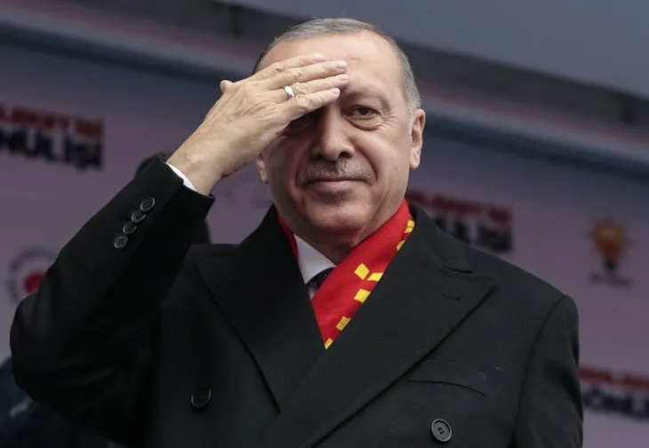 Başkan Erdoğan'ın Malatya mitinginden dikkat çeken kare
