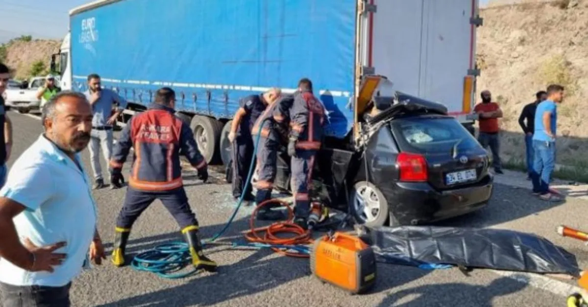 Ankara'da feci kaza! 4 ölü 1 ağır yaralı