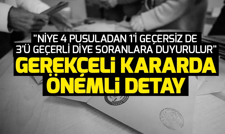 YSK AK Parti Temsilcisi Recep Özelden gerekçeli kararla ilgili açıklama: YSK diyor ki...
