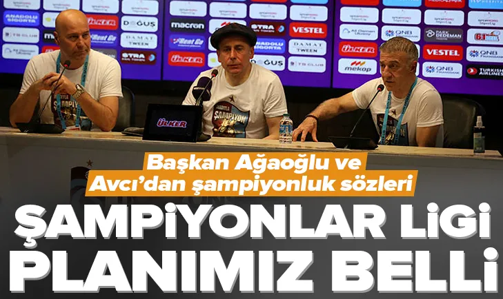 Ağaoğlu ve Avcıdan şampiyonluk açıklaması