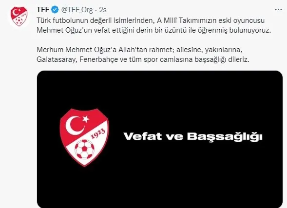 Efsane futbolcu "Büyük Mehmet" lakaplı Mehmet Oğuz vefat etti - 2