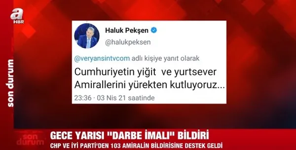 Muhalefetten darbe imalı bildiriye destek! CHP ve İYİ Parti’den darbe skandalı