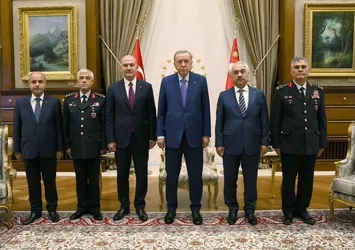 Başkan Erdoğan, İçişleri Bakanı Soylu ve beraberindeki heyeti kabul etti