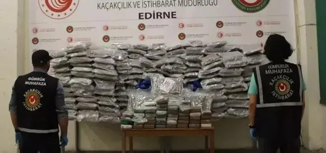 Edirne’de Valisi Yunus Sezer açıkladı! 3 ton 360 kilogram uyuşturucu ele geçirildi