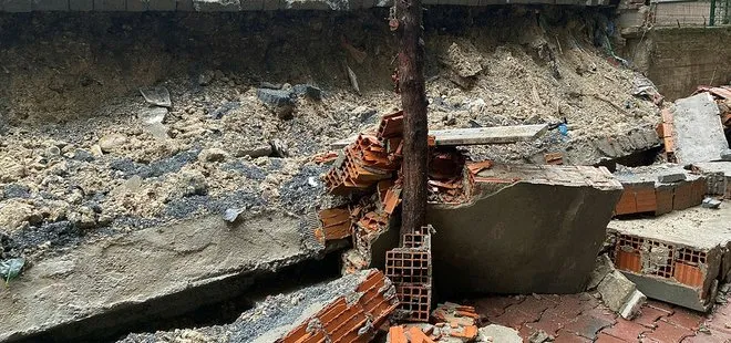 CHP’li belediye şikayetleri dikkate almadı! Beylikdüzü’nde sağanak yağış nedeniyle istinat duvarı yıkıldı