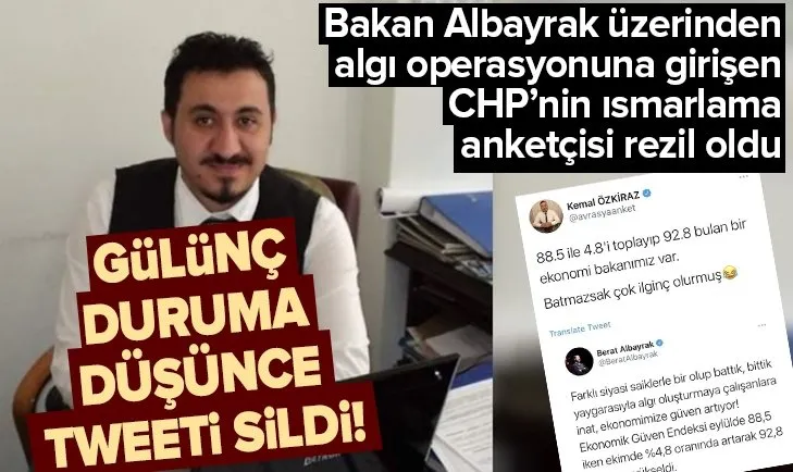 CHP’nin anketçisi Özkiraz, Hazine ve Maliye Bakanı Berat Albayrak üzerinden algı operasyonu yapmaya kalkışınca rezil oldu
