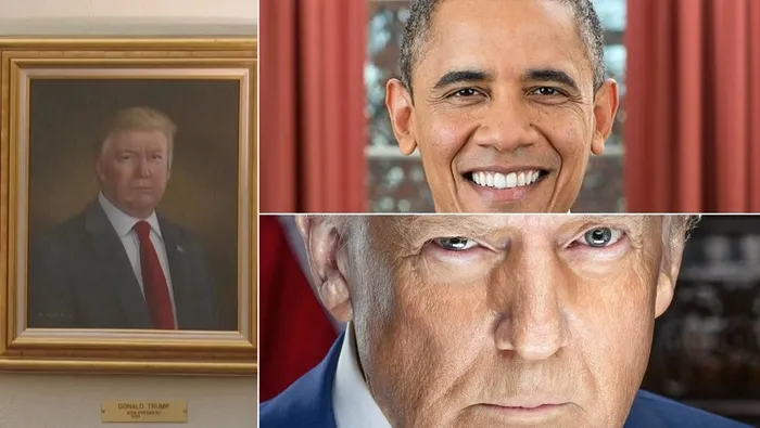 1742832321919.jpg Trump portresini beğenmedi! Kaldırılmasını istedi: Biçimsiz resmedilmiş - 1