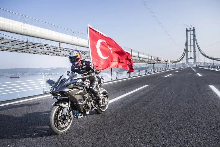 Kenan Sofuoğlu Osmangazi Köprüsü’nde rekor kırdı!
