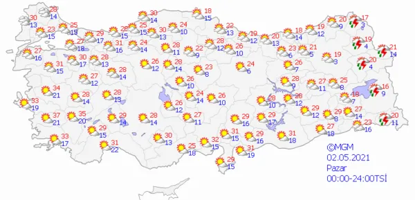 1619551700693.png Meteoroloji'den son dakika açıklaması! Üç haftalık tam kapanma öncesi son gün hava nasıl olacak? İstanbul Ankara İzmir'de hava durumu - 7