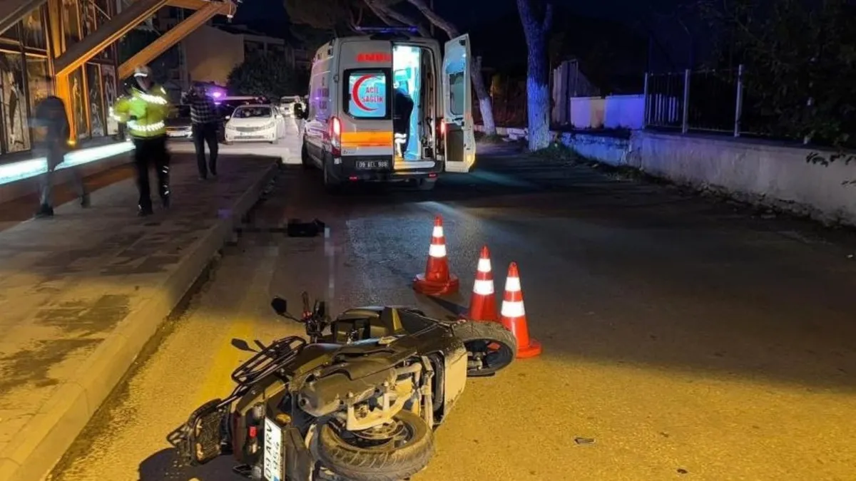 Aydın'da motosiklet kazası: Sürücü hayatını kaybetti