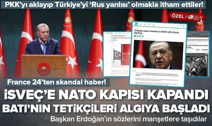 Erdoğan NATO kapısını kapattı! Batı algıya başladı