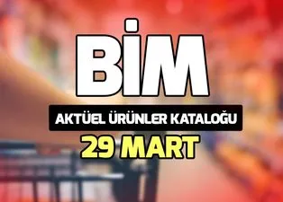 BİM aktüel ürünler kataloğu 29 Mart ve fiyatları! BİM indirimli ürünler neler?