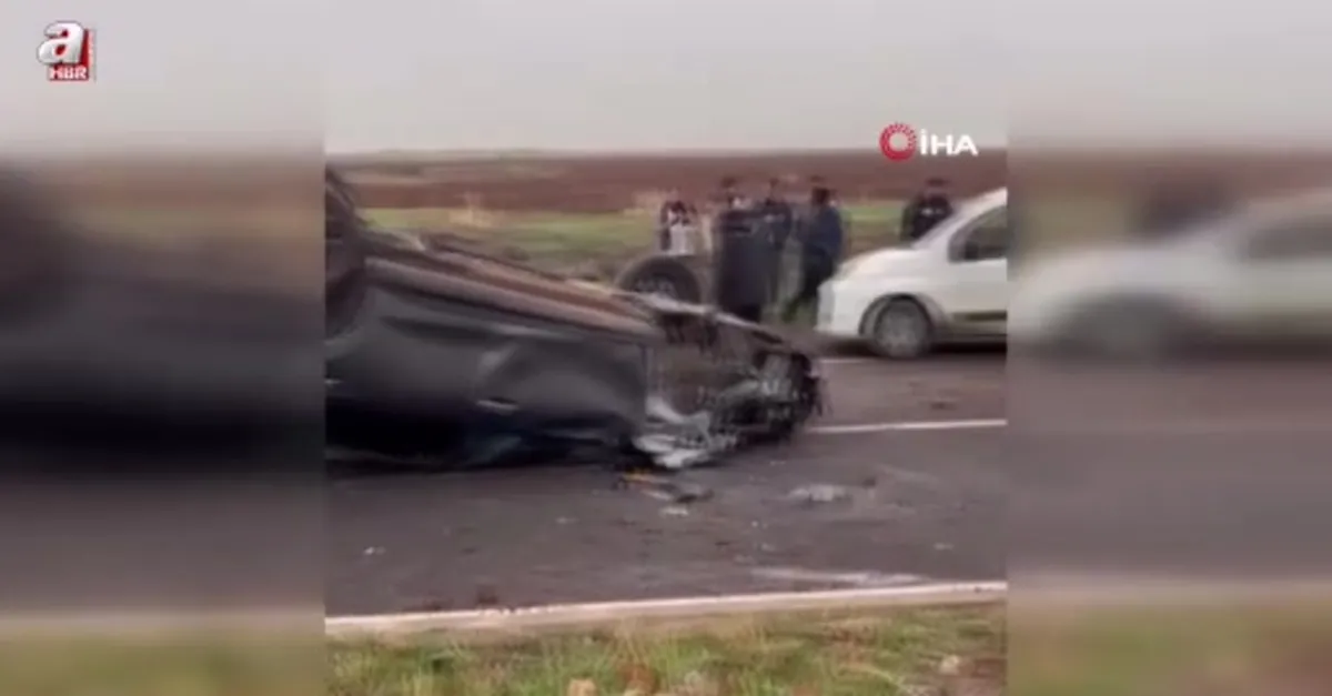 Diyarbakır'da otomobil takla attı