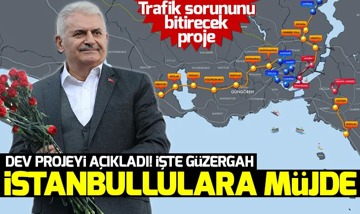 Binali Yıldırım dev projeyi açıkladı: İşte D-100 ve TEMe alternatif tünel ağı projesi