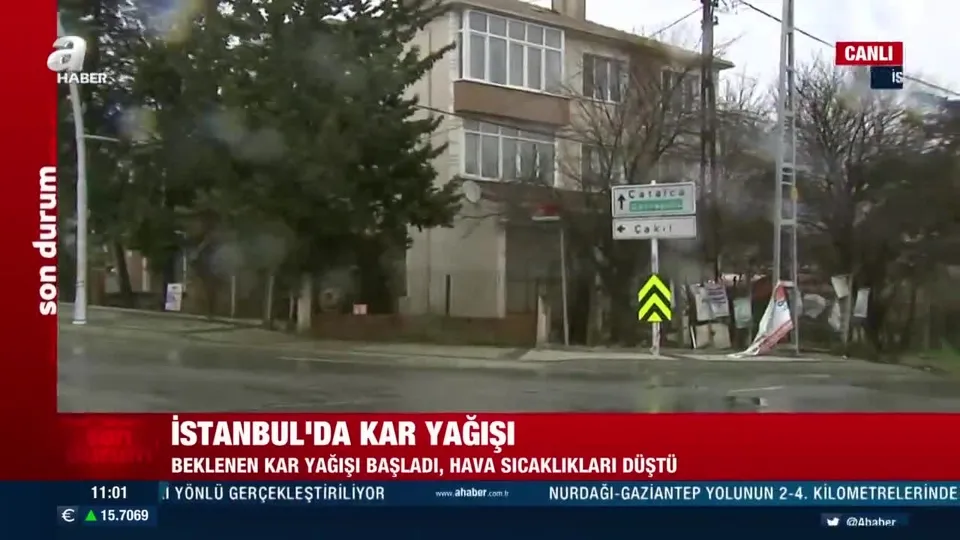 İstanbul’da kar yağışı başladı