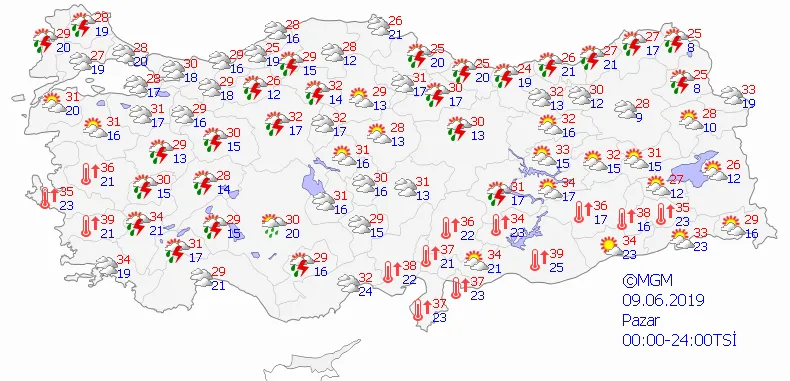 Meteoroloji’den son dakika uyarısı! 9 Haziran pazar günü hava durumu nasıl olacak? İşte il il detaylar... - 2